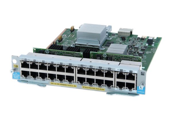 J9991A#ABA HP Aruba 20 x Ports 1000Base-T PoE+ + 4 x Ports 10GBase-T PoE+ MACsec v3 zl2 Switch Module