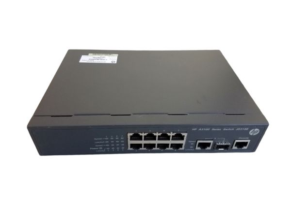 JD318BR#B8X HPE Flex Network 3100 Series 3100-8 8 x RJ-45 Ports 10/100Base-TX + 1 x SFP Combo Ports Layer 2 Managed 1U Rack-mountable Fast Ethernet Network Switch