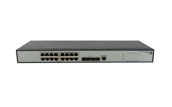 JE005AR#ABA HP ProCurve 1910 Series 1910-16G 16 x Ports 10/100/1000Base-T + 4 x SFP Ports Layer 3 Managed Rack-mountable Gigabit Ethernet Network Switch
