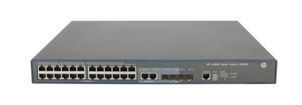 JG306-61001 HPE FlexNetwork 3600 Series 3600-24 PoE+ V2 24 x RJ-45 Ports PoE+ 10/100Base-TX + 4 x SFP Ports + 2 x RJ-45 GE Ports Layer-4 Managed Fast Ethernet Network SI Switch