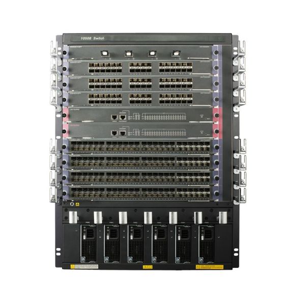 JG821-61101 HPE FlexNetwork 10500 Series 10508 12 x Expansion Slots Layer 3 Managed 14U Rack-mountable Switch Chassis