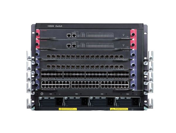 JG821AR#B8X HPE FlexNetwork 10500 Series 10504 4 x fabric Slots + 4 x I/O Module Slots Layer 2 Managed 14U Rack-mountable Gigabit Ethernet Network Switch Chassis