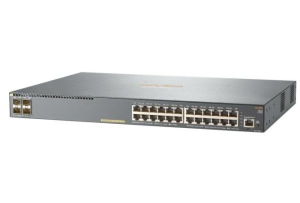 JL356A HPE Aruba 2540 Series 2540 24G PoE+ 4SFP+ 24 x RJ-45 Ports PoE+ 10/100/1000Base-T + 4 x SFP+ Ports Layer 2 Managed Rack-mountable Gigabit Ethernet Network Switch