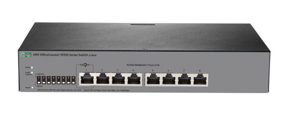 JL380-61001 HPE OfficeConnect 1920 Series 1920S 8G 8 x RJ-45 Ports 10/100/1000Base-T Layer 3 Managed Rack-mountable Gigabit Ethernet Network Switch
