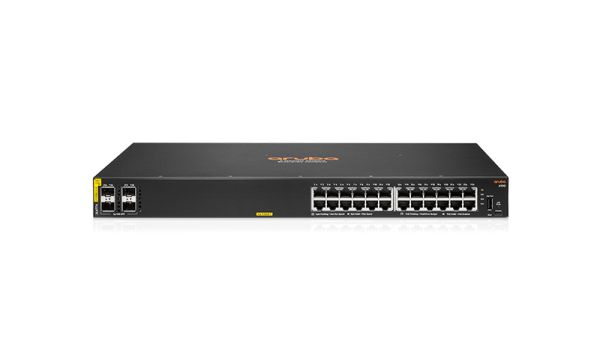 JL677A HP Aruba 6100 24G 24 x Ports 10/100/1000Base-T + 4 x SFP+ Layer-3 Managed Gigabit Ethernet Network Switch