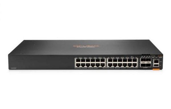 JL724A HPE Aruba CX 6200 Series 6200F 24 x Ports 1000Base-T + 4 x Ports SFP+ Layer 3 Managed 1U Rack-Mountable Stackable Gigabit Ethernet Network Switch