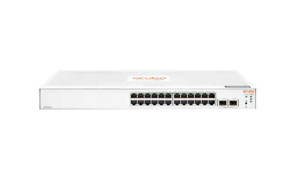 JL812A#ABB HPE Instant On 1830 24 x Ports 10/100/1000Base-T + 2 x SFP Ports Layer 2 Managed 1U Rack-mountable Gigabit Ethernet Network Switch
