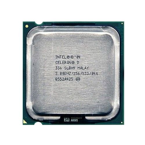 JM80547RE072CN Intel Celeron D 336 Single-Core 2.80GHz 533MHz FSB 256KB L2 Cache Socket LGA775 Processor