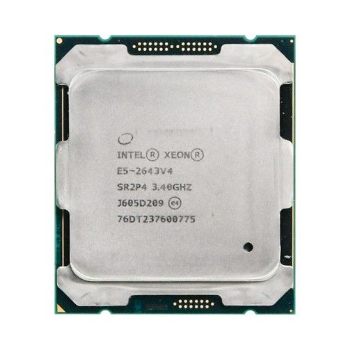 JPK09 Dell 3.40GHz 9.6GT/s QPI 20MB L3 Cache Socket LGA2011-3 Intel Xeon E5-2643 v4 6-Core Processor