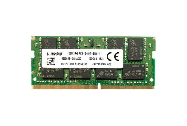 K821PJ-MID Kingston Technology 16GB PC4-19200 DDR4-2400MHz non-ECC Unbuffered CL17 SoDIMM 1.2V Dual-Rank Memory Module