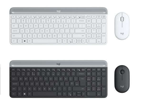 K920-009443X Logitech MK470 Slim Compact Ultra Quiet 2.4 GHz Wireless Keyboard & Mouse Combo