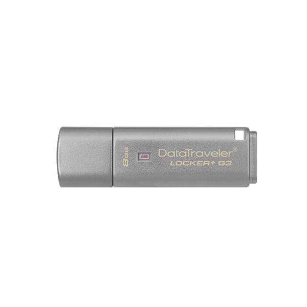 DTLPG3/8GB Kingston Technology 8GB DataTraveler Locker+ G3 USB 3.0 Type-A Flash Drive