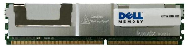 KM280 Dell 4GB DDR2-667MHz PC2-5300 Fully Buffered CL5 240-Pin DIMM 1.8V Quad Rank Memory Module