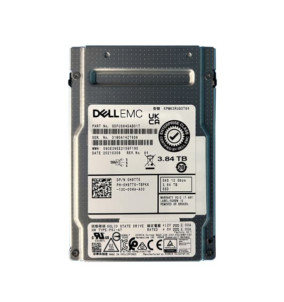 KPM6XRUG3T84 KIOXIA PM6-R Series 3.84TB Triple-Level Cell SAS 12Gb/s Read Intensive 2.5-Inch Solid State Drive