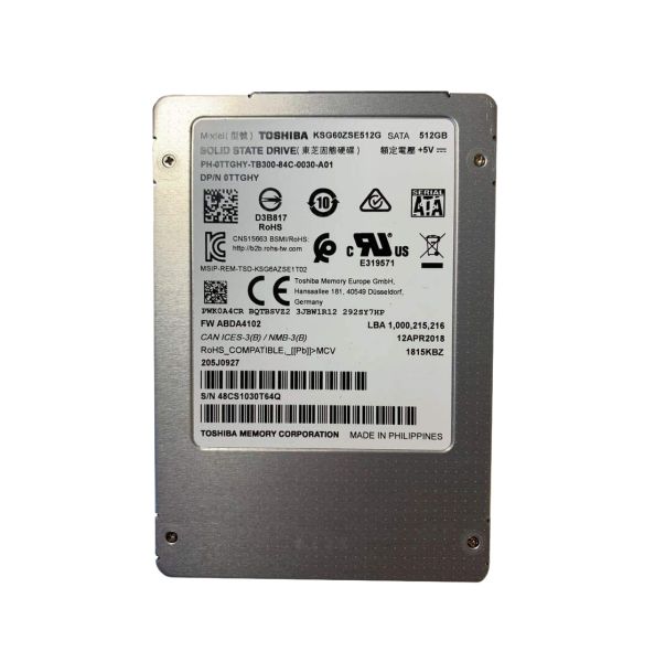 KSG60ZSE512G Toshiba SG6 Series 512GB Triple-Level Cell SATA 6Gb/s 2.5-Inch Solid State Drive
