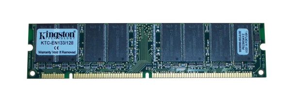 KTC-EN133/128 Kingston Technology 128MB 133MHz PC133 non-ECC Unbuffered CL3 168-Pin DIMM 3.3V Memory Module