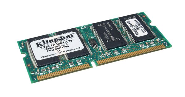 KTM-TP390X/128 Kingston Technology 128MB 100MHz PC100 non-ECC Unbuffered CL2 144-Pin SoDimm 3.3V Memory Module