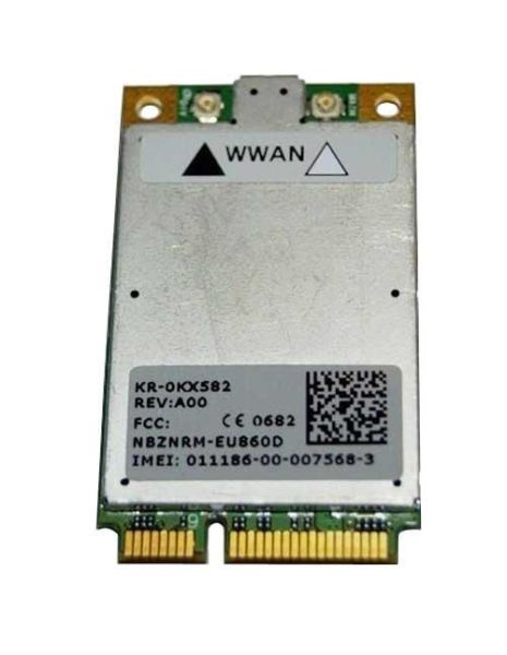 KX582 Dell Wireless 5520 Mini-PCI Express 3G Broadband WWAN Card