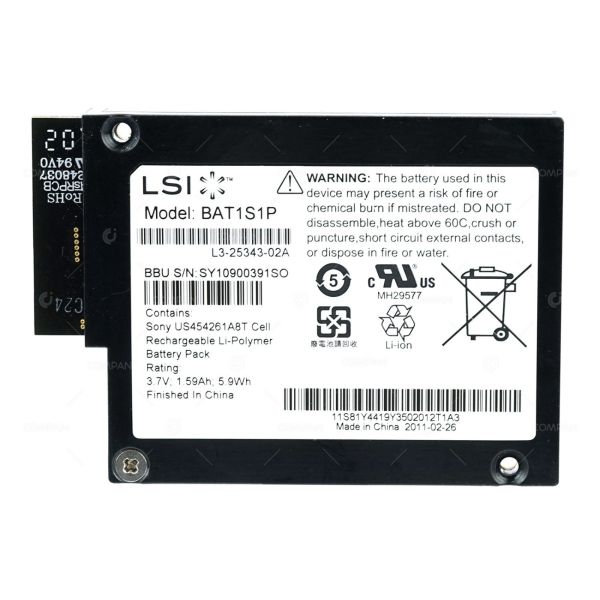 L3-25343-02A IBM Raid Controller Battery Serveraid M5000 Series