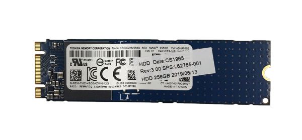 L62765-001 HP 256GB Multi Level Cell PCI Express M.2 2280 Solid State Drive