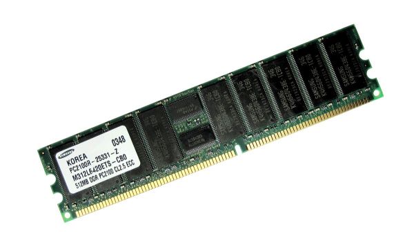 M312L6420ETS-CB0 Samsung 512MB DDR-266MHz PC2100 ECC Registered CL2.5 184-Pin DIMM 2.5V Memory Module