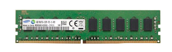 M393A5143DB0-CPB Samsung 4GB DDR4-2133MHz PC4-17000 ECC Registered CL15 288-Pin DIMM 1.2V Single Rank Memory Module