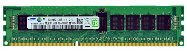 M393B1G70BH0-CK0Q8 Samsung 8GB DDR3-1600MHz PC3-12800 ECC Registered CL11 240-Pin DIMM 1.35V Low Voltage Single Rank Memory Module