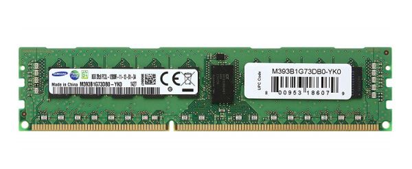 M393B1G73DB0-YK0 Samsung 8GB DDR3-1600MHz PC3-12800 ECC Registered CL11 240-Pin DIMM 1.35V Low Voltage Dual Rank Memory Module