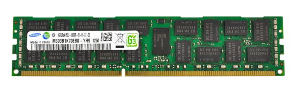 M393B1K70EB0-YH9 Samsung 8GB DDR3-1333MHz PC3-10600 ECC Registered CL9 240-Pin DIMM 1.35V Low Voltage Dual Rank Memory Module