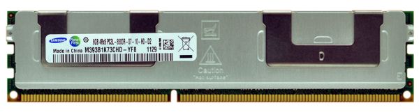 M393B1K73CHD-YF8 Samsung 8GB DDR3-1066MHz PC3-8500 ECC Registered CL7 240-Pin DIMM 1.35V Low Voltage Quad Rank Memory Module