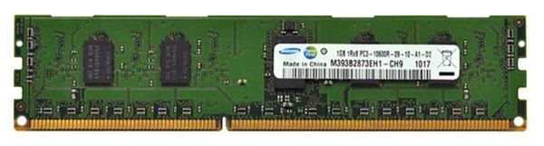 M393B2873EH1-CH9 Samsung 1GB DDR3-1333MHz PC3-10600 ECC Registered CL9 240-Pin DIMM 1.35V Low Voltage Single Rank Memory Module