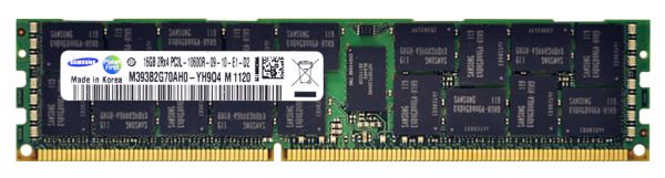 M393B2G70AH0-YH9 Samsung 16GB DDR3-1333MHz PC3-10600 ECC Registered CL9 240-Pin DIMM 1.35V Low Voltage Dual Rank Memory Module