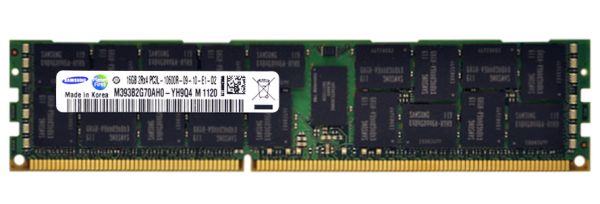 M393B2G70AH0-YH9Q4 Samsung 16GB DDR3-1333MHz PC3-10600 ECC Registered CL9 240-Pin DIMM 1.35V Low Voltage Dual Rank Memory Module