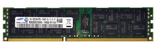 M393B2G70AH0-YH9Q5 Samsung 16GB DDR3-1333MHz PC3-10600 ECC Registered CL9 240-Pin DIMM 1.35V Low Voltage Dual Rank Memory Module