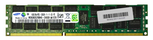 M393B2G70BH0-CK0Q9 Samsung 16GB DDR3-1600MHz PC3-12800 ECC Registered CL11 240-Pin DIMM 1.35V Low Voltage Dual Rank Memory Module