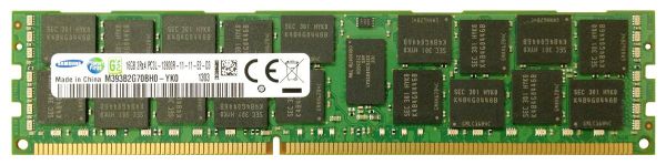 M393B2G70BH0-YK0 Samsung 16GB DDR3-1600MHz PC3-12800 ECC Registered CL11 240-Pin DIMM 1.35V Low Voltage Dual Rank Memory Module