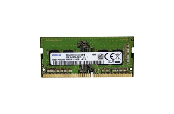 M471A1K43DB1-CTDDY Samsung 8GB PC4-21300 DDR4-2666MHz non-ECC Unbuffered CL19 SoDIMM 1.2V Single-Rank Memory Module