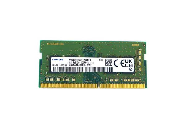 M471A1K43EB1-CWE Samsung 8GB PC4-25600 DDR4-3200MHz non-ECC Unbuffered CL22 SoDIMM 1.2V Single-Rank Memory Module