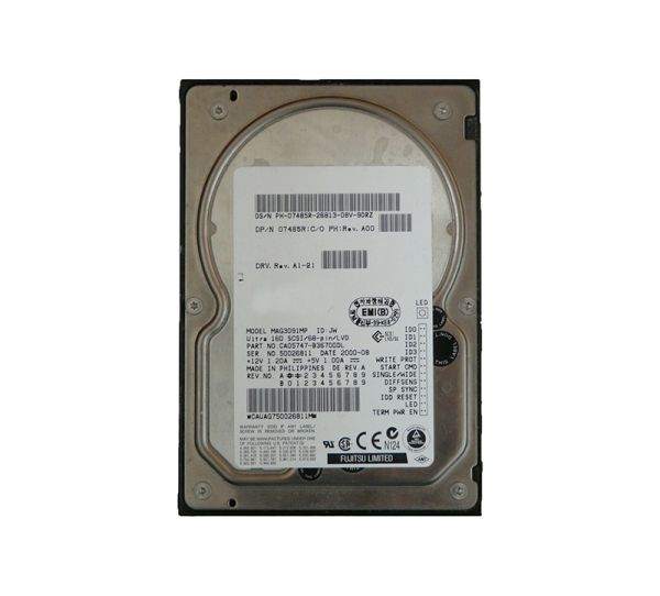 MAG3091MP Fujitsu Enterprise 9.1GB 10000RPM Ultra2 Wide SCSI 68-Pin 4MB Cache 3.5-inch Hard Drive