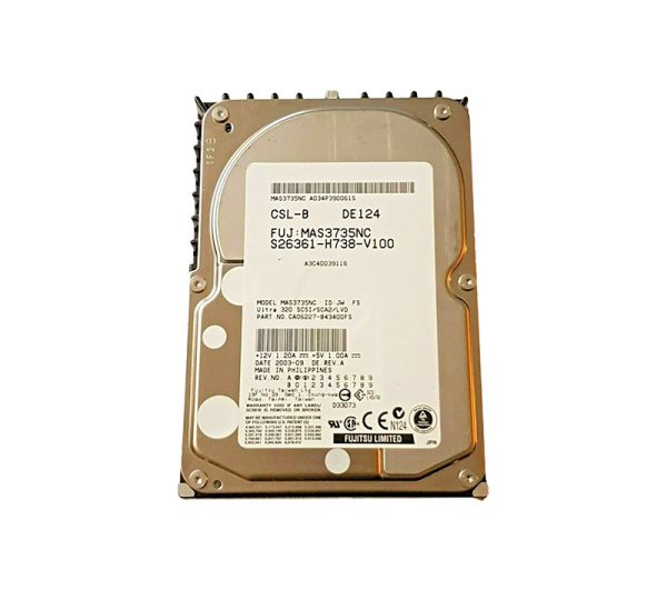 MAS3735NC Fujitsu 73GB 15000RPM 8MB Cache 80-Pin Ultra-320 SCSI 3.5-inch Low Profile (1.0inch) Hot-Pluggable Hard Drive