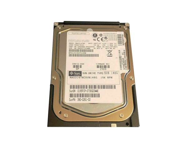 MAX3147NCSUN146G Sun 146GB 15000RPM Ultra-320 SCSI LVD Hot-Pluggable 80-Pin 3.5-inch Hard Drive