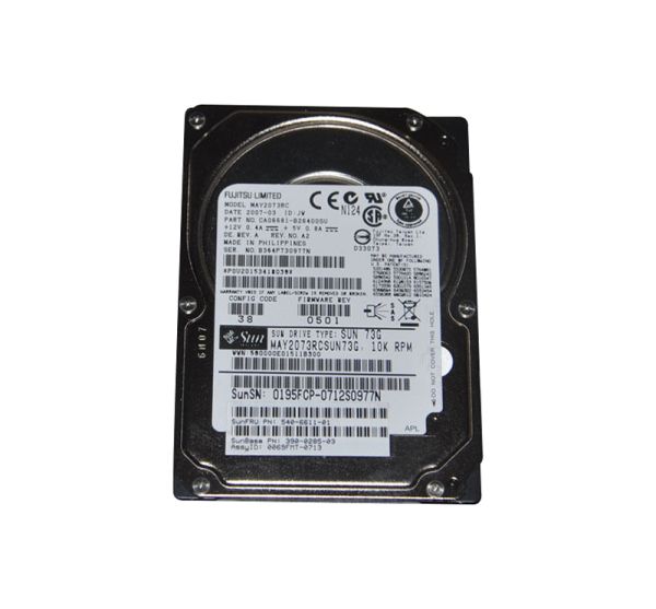 MAY2073RCSUN73G Sun 73GB 10000RPM SAS 3Gbps Hot-Pluggable 16MB Cache 2.5-inch Hard Drive with Bracket