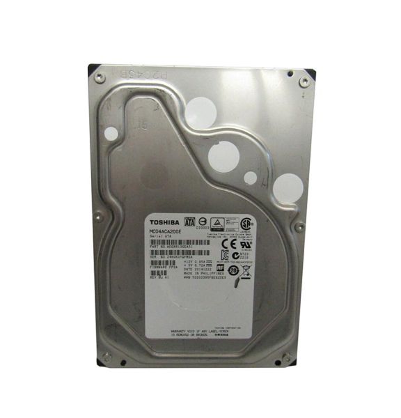MC04ACA200E Toshiba 2TB 7200RPM 128MB Cache 3.5-inch SATA 6GB/s Hard Drive
