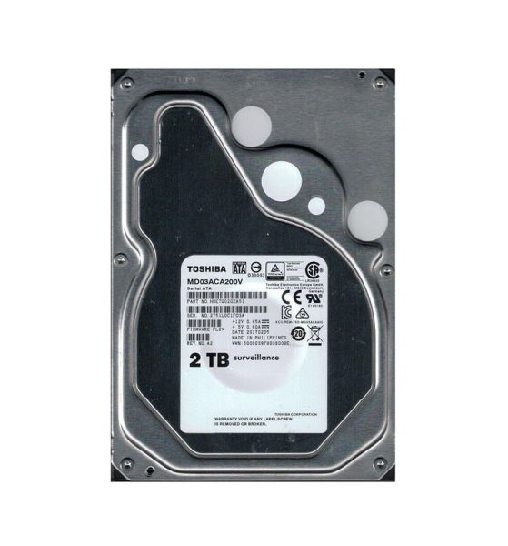 MD03ACA200V Toshiba V Series 2TB 7200RPM SATA 6GB/s 64MB Cache 3.5-inch Hard Disk Drive