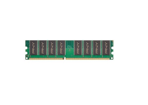 MD1024SD1-333 PNY Technology 1GB PC2700 DDR-333MHz non-ECC Unbuffered CL2.5 184-Pin DIMM 2.5V Dual Rank Memory Module