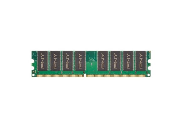 MD1024SD1-400 PNY Technology 1GB DDR-400MHz PC3200 non-ECC Unbuffered CL3 184-Pin DIMM 2.5V Single Rank Memory Module