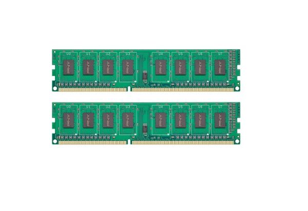 MD4096KD3-1333-NHS-V2 PNY Technology 4GB Kit (2 X 2GB) PC3-10600 DDR3-1333MHz non-ECC Unbuffered CL9 240-Pin DIMM 1.5V Dual Rank Memory