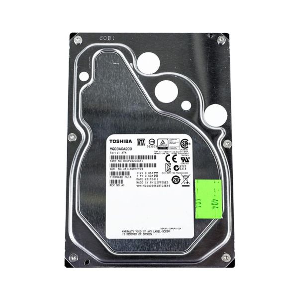 MG03ACA200 Toshiba 2TB 7200RPM SATA 6GB/s 64MB Cache 3.5-inch Hard Drive