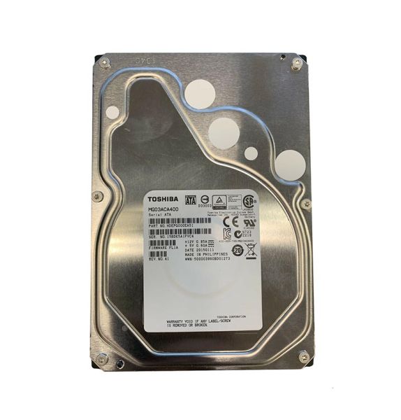 MG03ACA400 Toshiba 4TB 7200RPM 64MB Cache SATA 6GB/s 3.5-inch Hard Drive