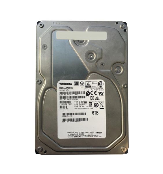 MG04ACA600E Toshiba 6TB 7200RPM SATA 6GB/s 128MB Cache 3.5-inch NL Internal Hard Drive